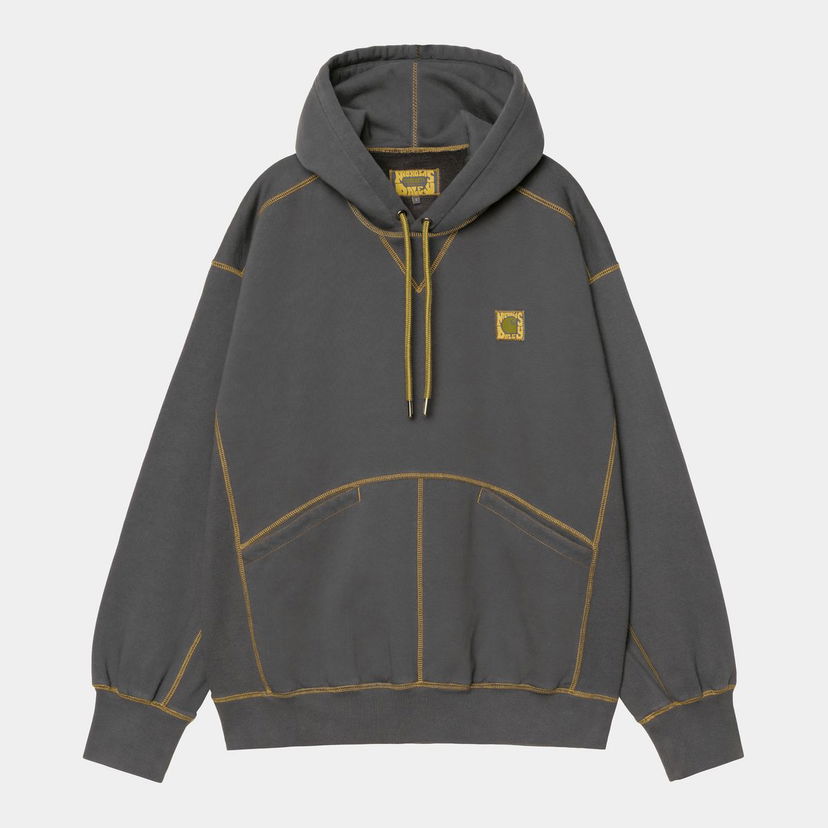 Pulover Carhartt WIP Nicholas Daley Contrast Stitch Stone Washed Hoodie Siva | I035064_5