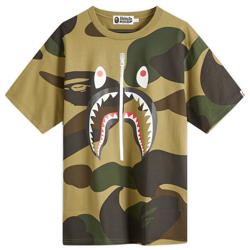 Majica BAPE A Bathing Ape Giant 1St Camo Shark T-Shirt, Large Zelena | 001CSL301011M-GRN