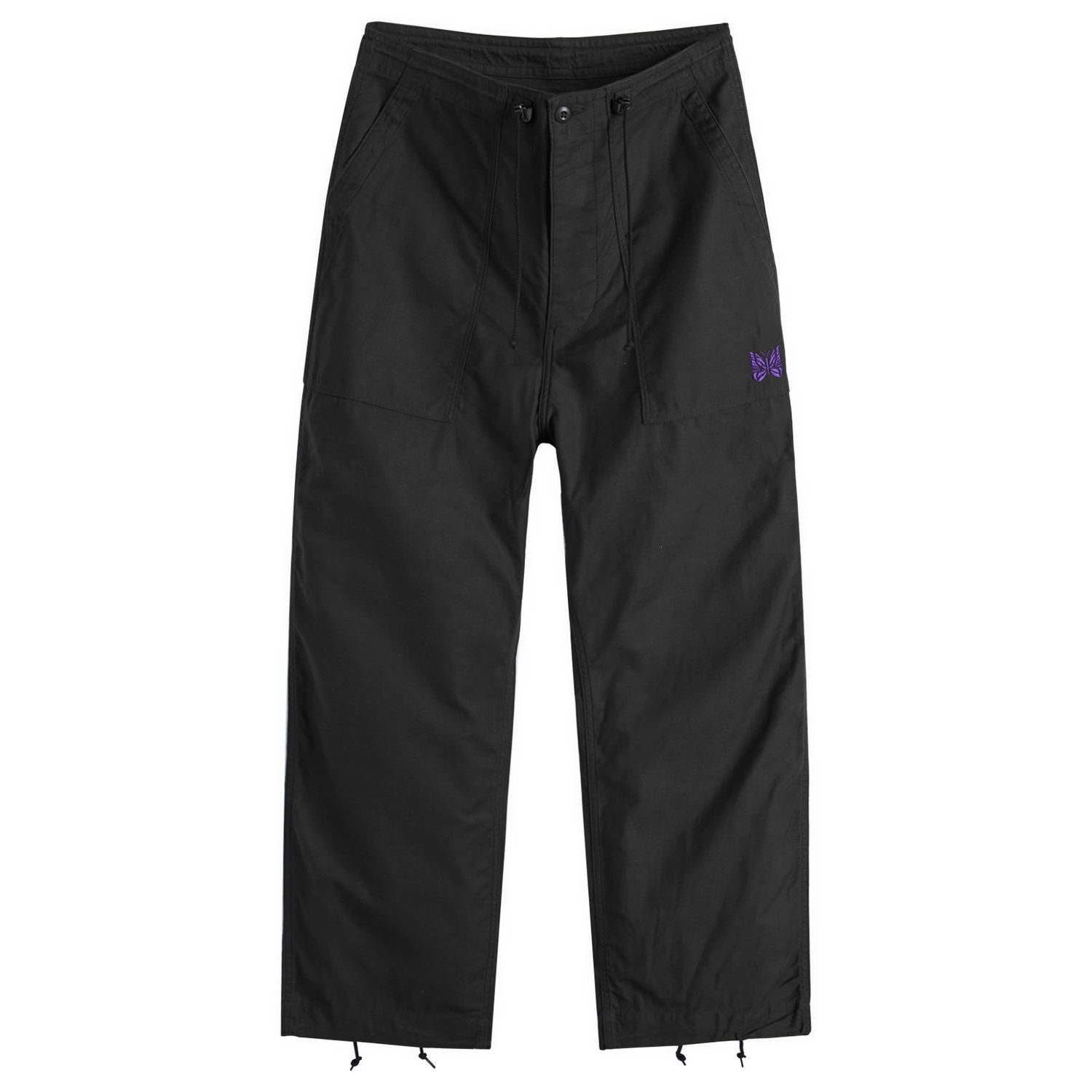 Cargo hlače Needles Women's String Fatigue Pant Black Črna | PU240-BLK, 0
