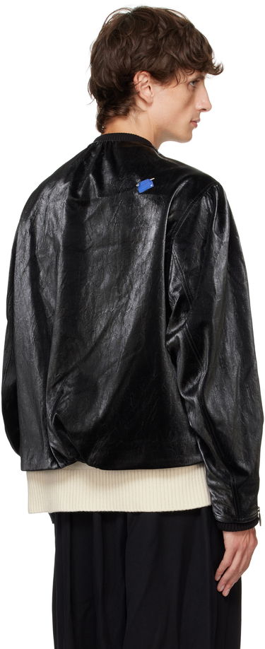 Bomber jakna ADER ERROR Faux-Leather Jacket Črna | BN01FWJK0701BK, 2