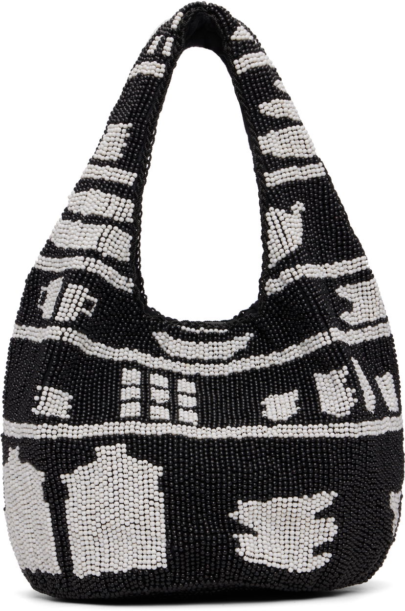 Tote bag JW Anderson JW Anderson Mini Beaded House Pattern Shopper Tote Večbarvna | HB0744-FA0470