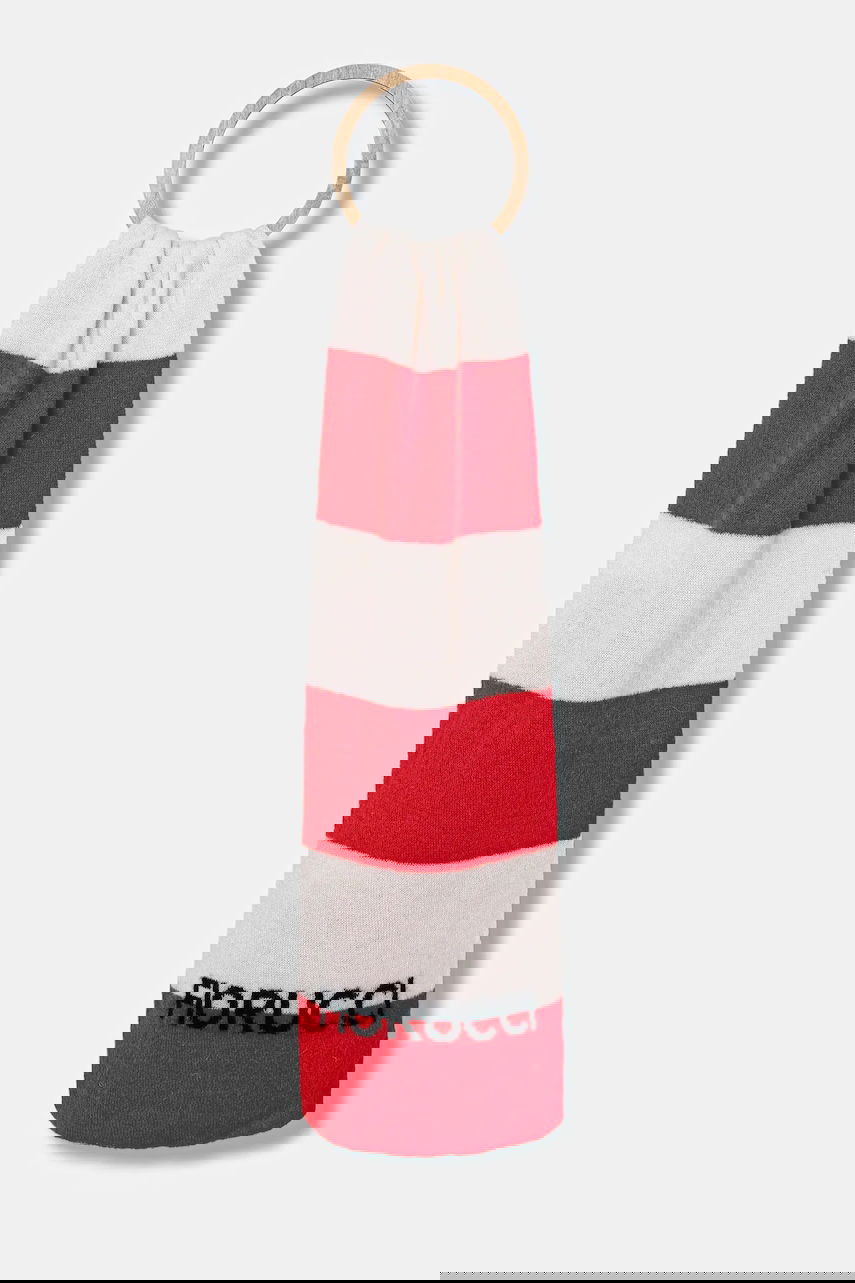 Šala Fiorucci Fiorucci Logo Alpaca Striped Scarf Rdeča | W02FPASC470KN11RD02, 0