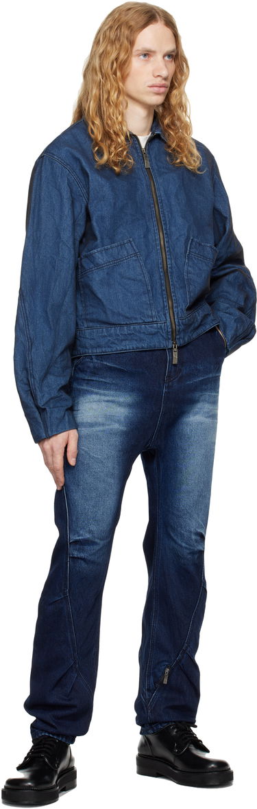 Bomber jakna ADER ERROR Denim Zip-Up Jacket Modra | BN01FWJK1601BL, 3
