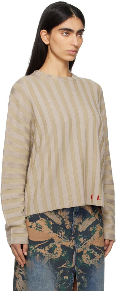 Pleteni pulover Eckhaus Latta Eckhaus Latta Keyboard Knit Sweater Bež | 8026-EL-PS25-DU -, 1