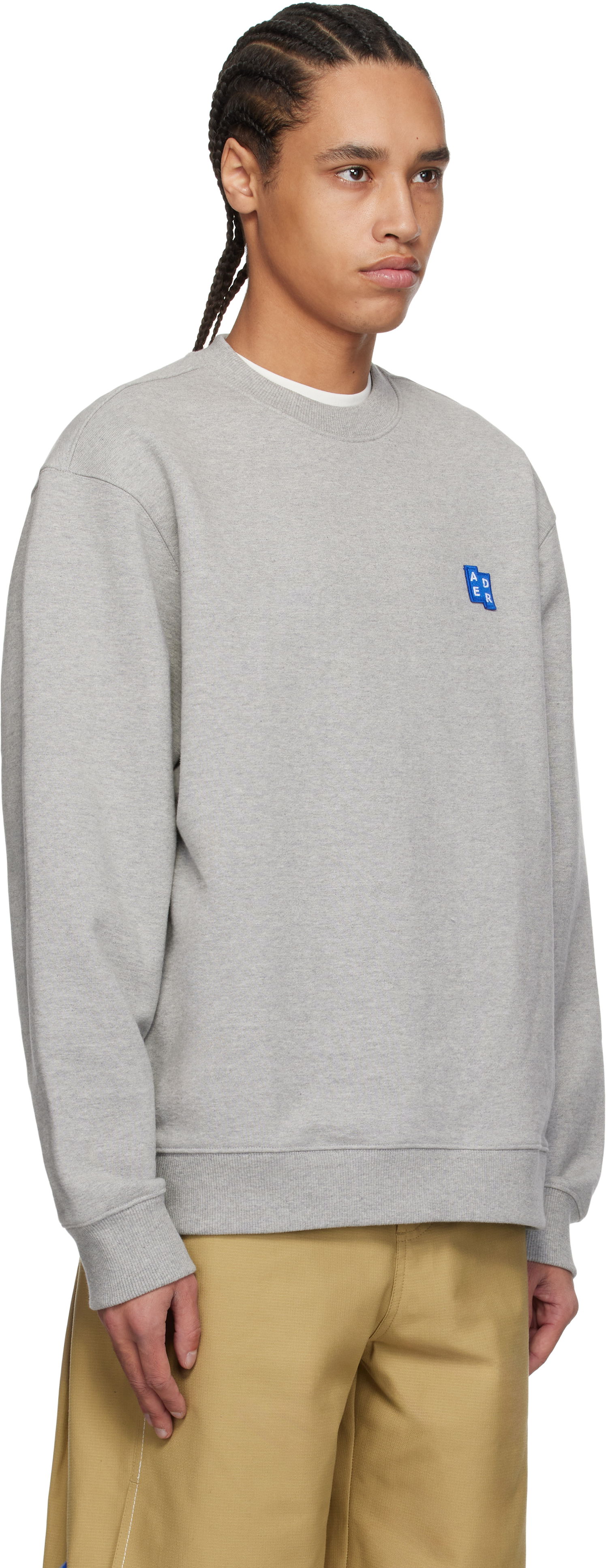 Pleteni pulover ADER ERROR ADER error Significant TRS Tag 01 Sweatshirt Siva | BO42FYSW0101GR, 1