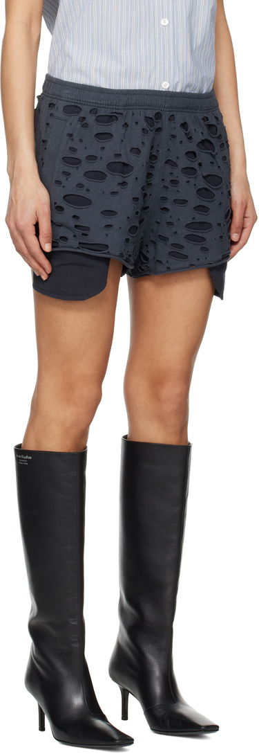 Kratke hlače Acne Studios Acne Studios Distressed Shorts Siva | BE0187-, 4