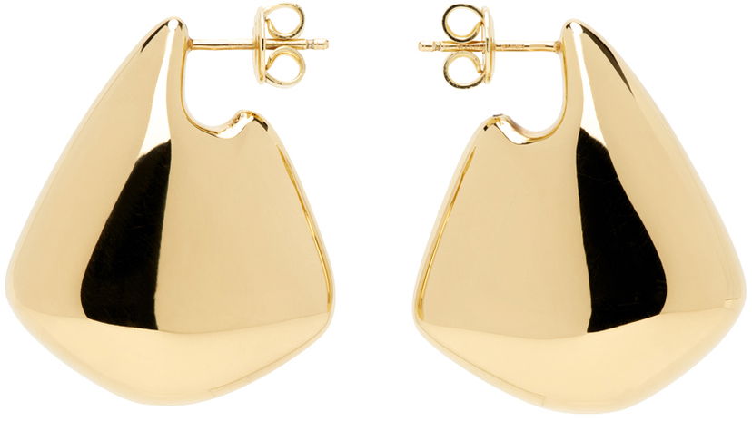 Uhani Bottega Veneta Small Fin Earrings Kovinski | 786204 VAHU0