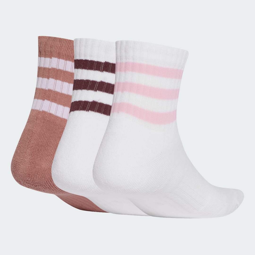 Nogavice adidas Performance 3-Stripes Cushioned Quarter Socks - 3 Pairs Bela | JG3700, 1