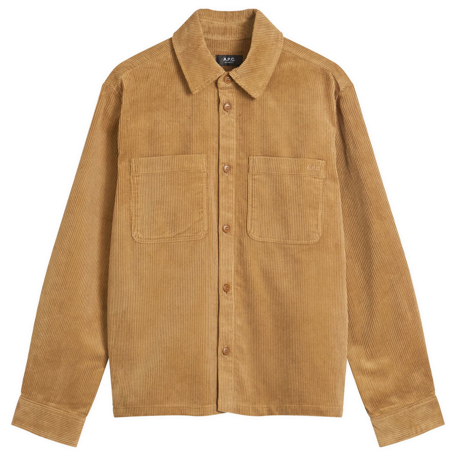 Srajce A.P.C. A.P.C. Leon Corduroy Overshirt Rjava | COHBB-H32019-CAA, 0