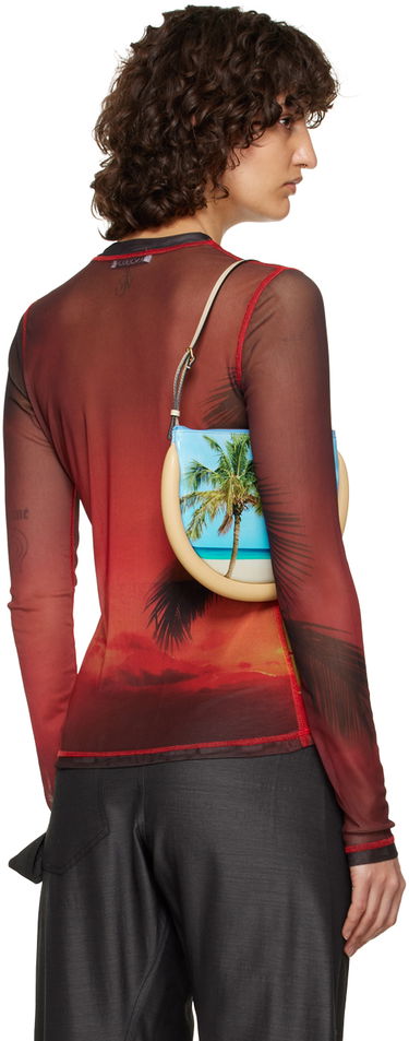Majica JW Anderson JW Anderson Sunset Palm Sheer Long Sleeve T-Shirt Rdeča | JO0138-PG1266, 2