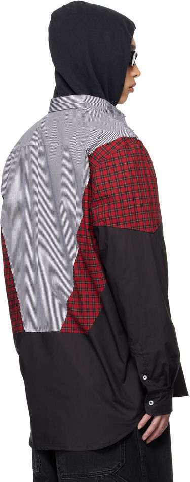 Srajce VETEMENTS VETEMENTS Tracksuit Panelled Shirt Črna | UH76SH860BR, 2