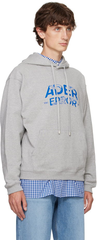 Pulover ADER ERROR Embroidered Logo Hoodie Siva | BN25FYHD0101GR, 1