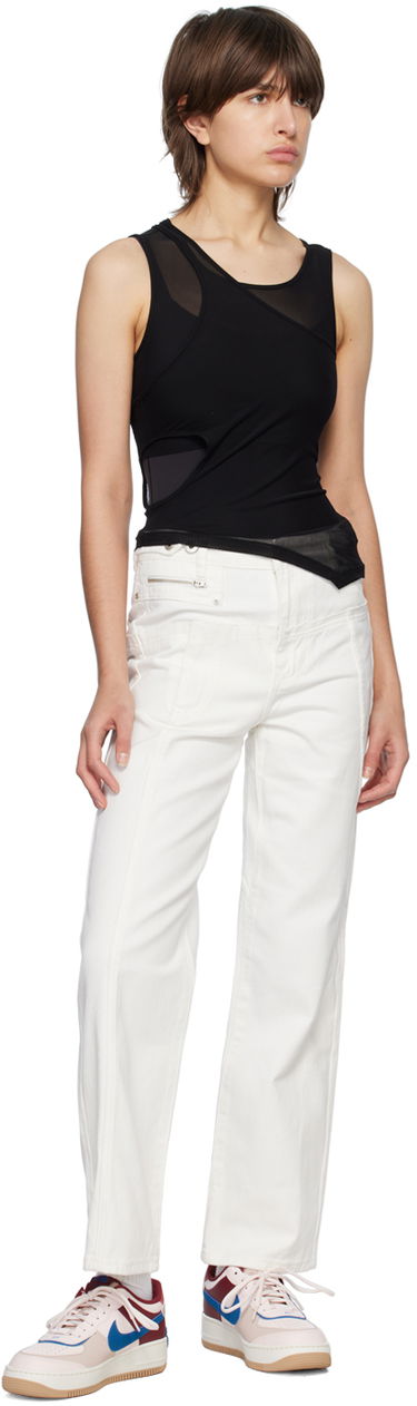 Kavbojke Feng Chen Wang Feng Chen Wang Deconstructed Jeans Bela | FUS15TR12, 3