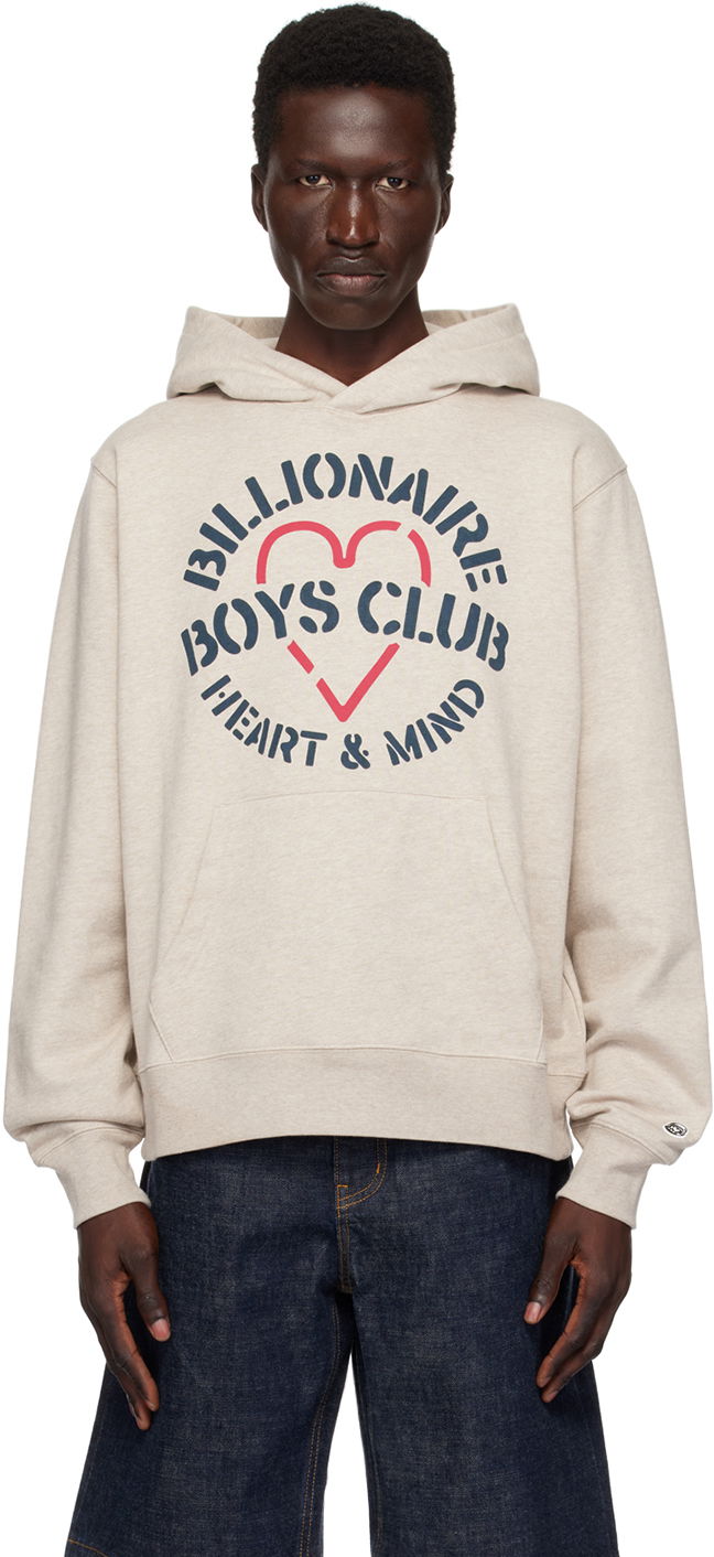 Pulover BILLIONAIRE BOYS CLUB Billionaire Boys Club Heart & Mind Stencil Hoodie Bež | B24233