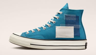Superge in čevlji Converse Chuck 70 High Patchwork Modra | A00733C, 2