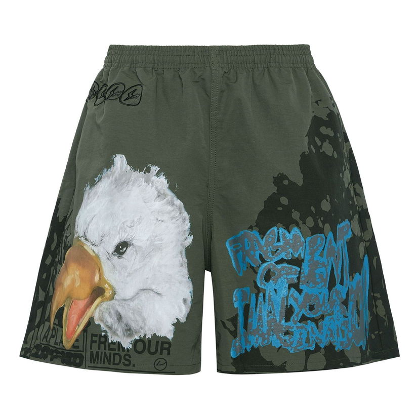 Kratke hlače Cactus Jack by Travis Scott Travis Scott Cactus Jack x Fragment Imagination Shorts Zelena | CJFN-SS32