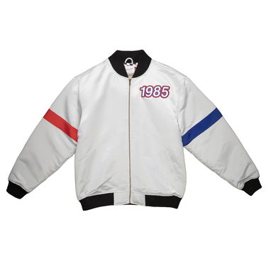 Jakna Mitchell & Ness All Star Heavyweight Satin Jacket Siva | STJKAJ19062-ASGSILV, 0