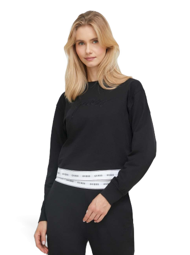 Pulover GUESS Sweat Crewneck Črna | O3YQ01.KBS91