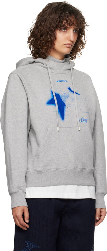 Pulover ADER ERROR Star Print Hoodie Siva | BN01FWHD0103GR, 1
