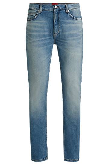 Kavbojke BOSS Slim-Fit Stretch Denim Jeans Modra | 50534822