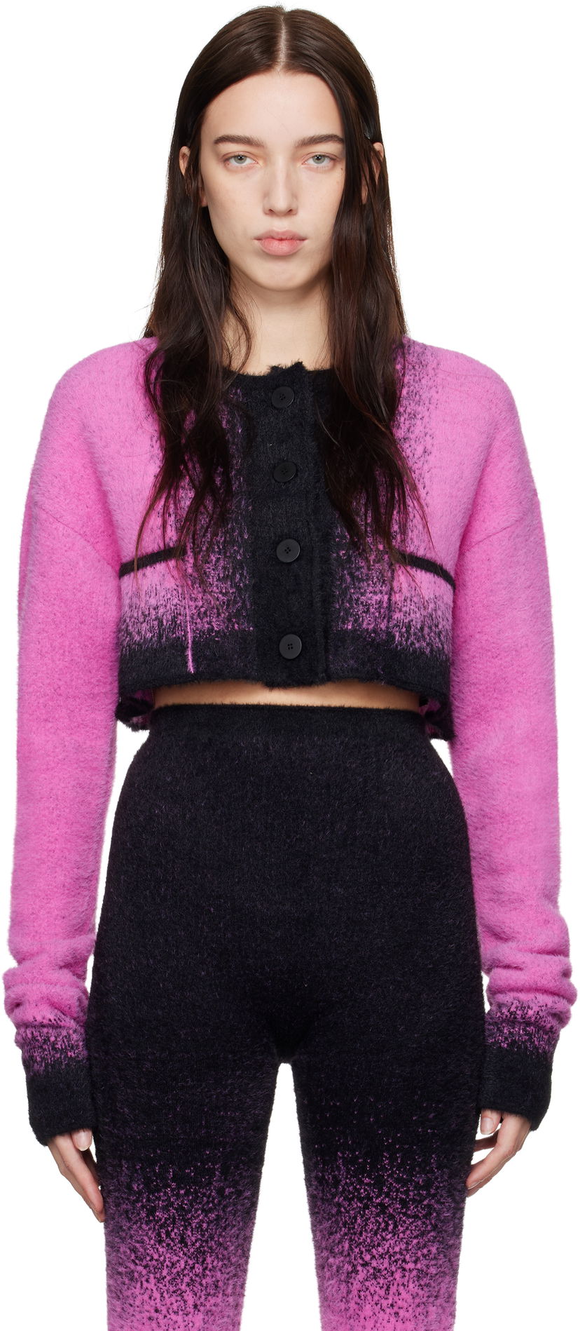 Pleteni pulover Ottolinger Ottolinger Boxy Knit Cardigan Roza | 1070601321