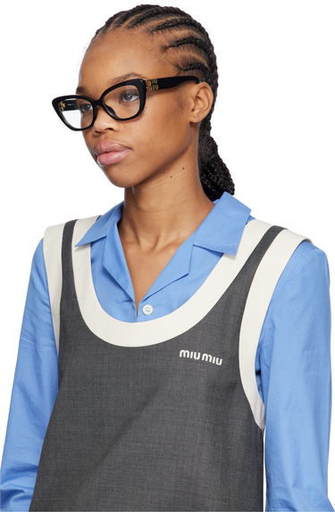 Sončna očala Miu Miu Miu Miu Cat Eye Acetate Glasses Črna | 0MU 05VV 8056597887151, 3