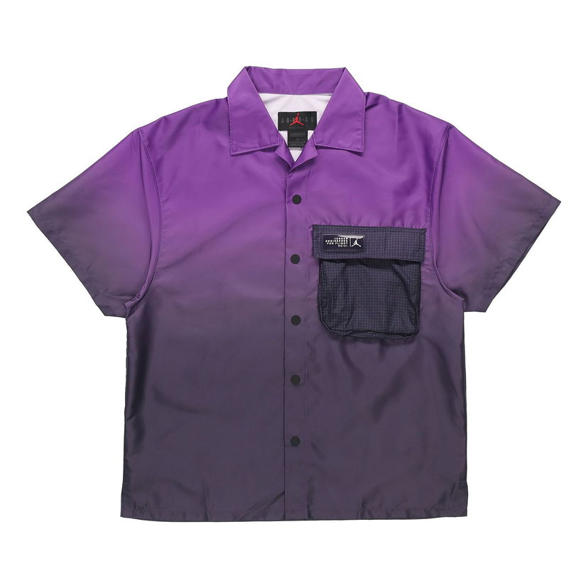 Srajce Jordan Jordan 23 Engineered Gradient Pocket Breathable Short Sleeve Shirt Lila | CZ4821-578