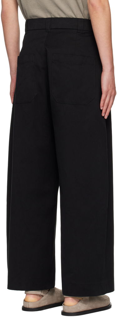 Hlače Studio Nicholson Studio Nicholson Pleated Trousers Črna | SORTE SNM - 351 -, 2