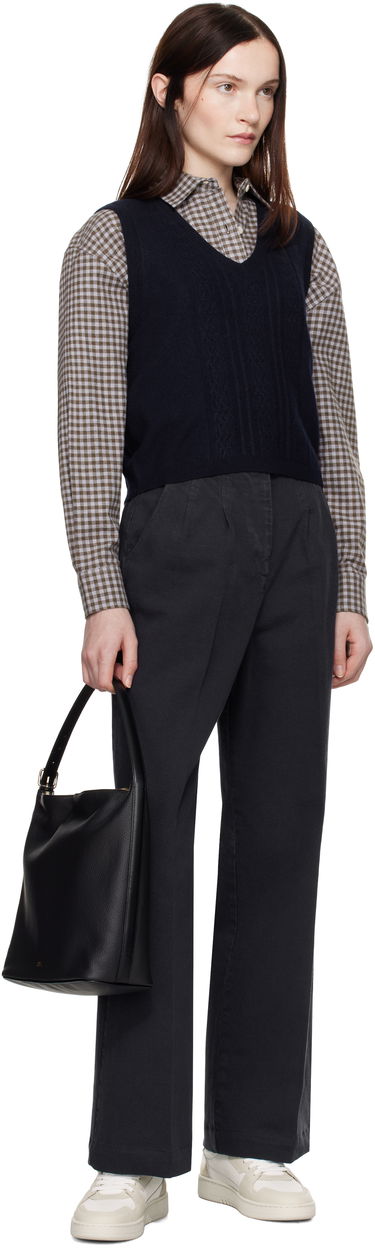 Torba za čez ramo A.P.C. Leather Shoulder Bag Črna | PXCBL-F61902, 3