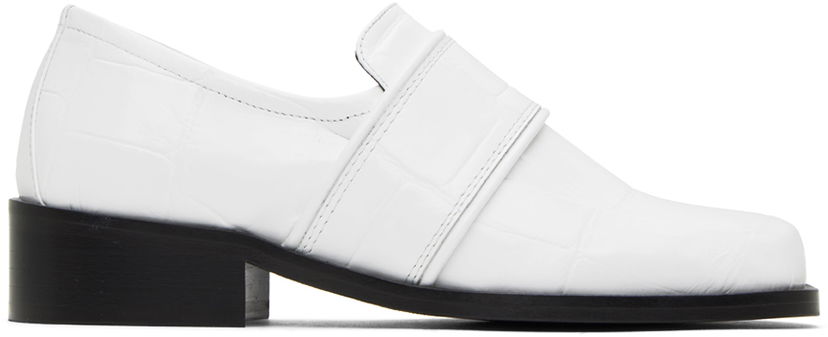 Superge in čevlji BY FAR BY FAR Cyril Loafers Bela | 23PFCYRLWHMCEL