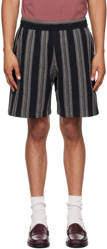 Kratke hlače Carhartt WIP Striped Relaxed Fit Shorts Črna | I033692, 0