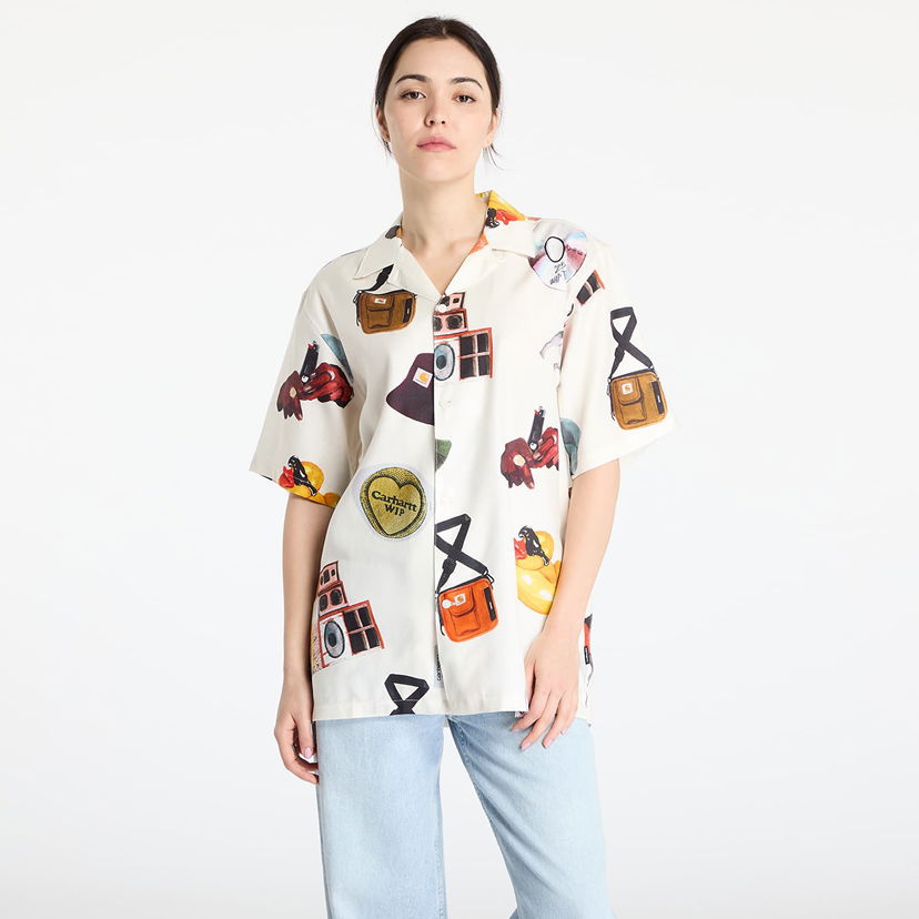 Srajce Carhartt WIP Carhartt WIP Jacob Rochester Print Shirt Bela | I034574.2UKXX