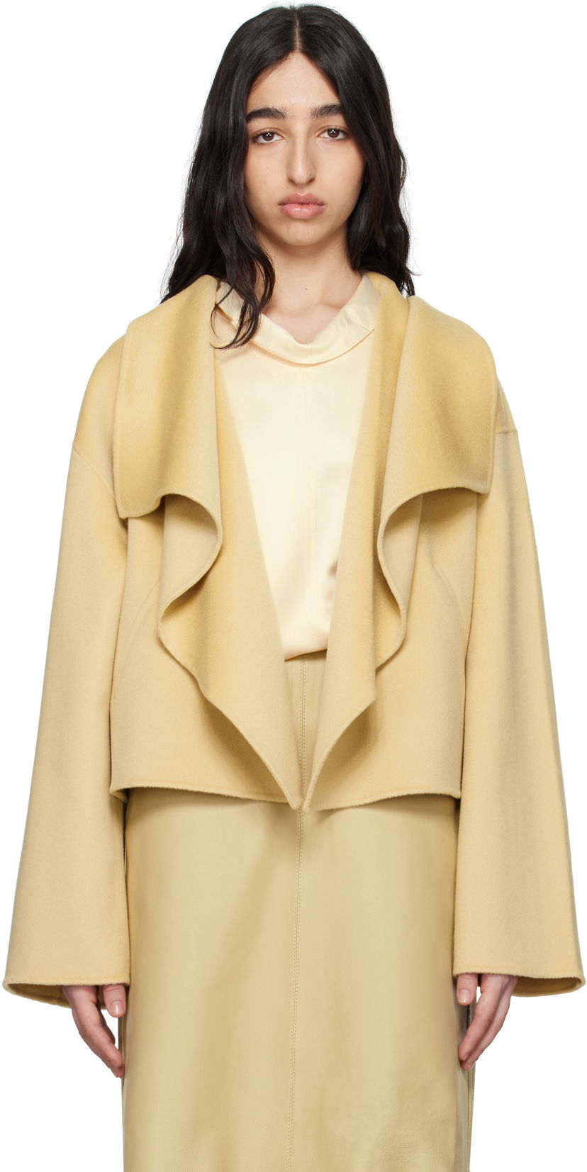 Jakna TOTEME TOTEME Signature Doublé Wool Jacket Rumena | 252-WRO0203-FB0006