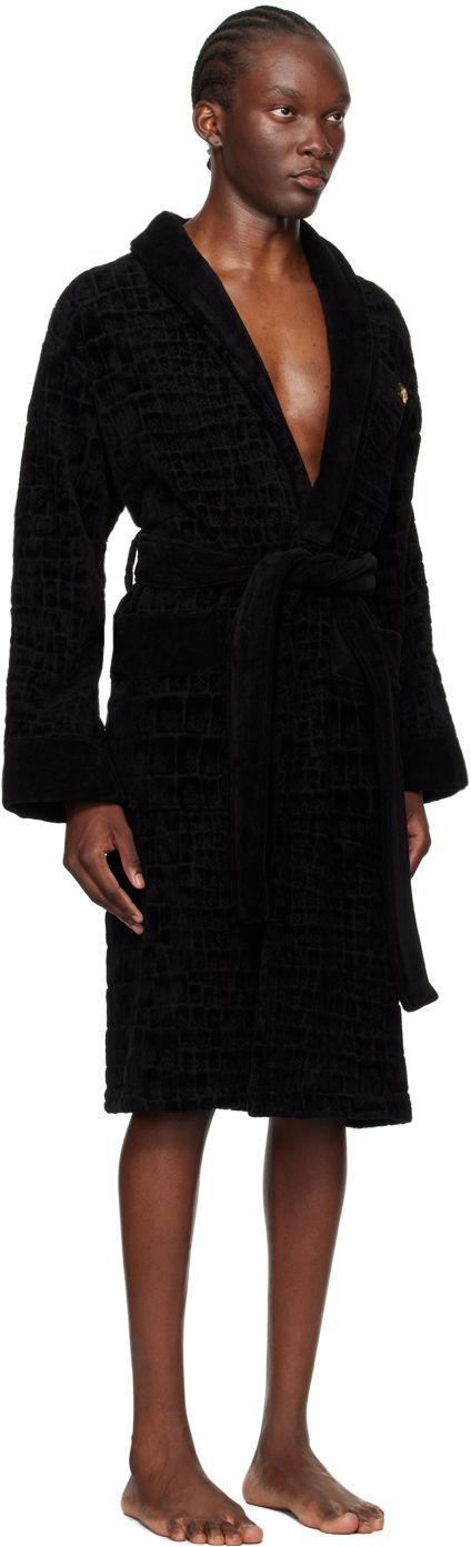 Pižame Versace Icon Pattern Robe Črna | ZACJ00008_1A11960, 1