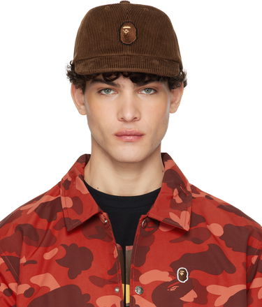 Kapa BAPE Corduroy Cap With Logo Patch Rjava | 001CPK801004M, 0
