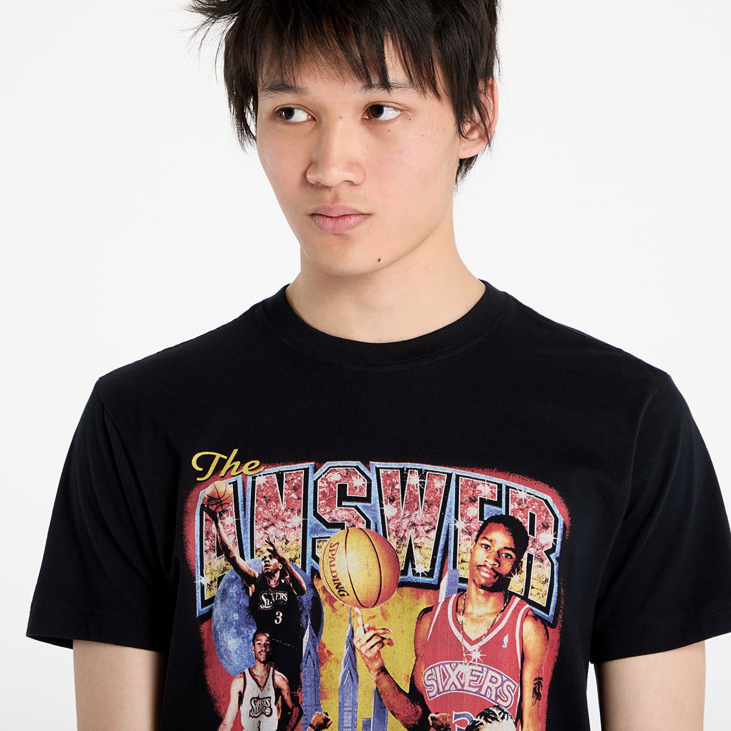 Majica Mitchell & Ness Mitchell & Ness NBA 76Ers Allen Iverson Bootleg Tee Črna | BMTRINTL1477-P76AIBLCK, 1