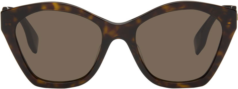 Sončna očala FENDI Fendi Lettering Cat-Eye Sunglasses Rjava | FE40175IW5452E 192337228742