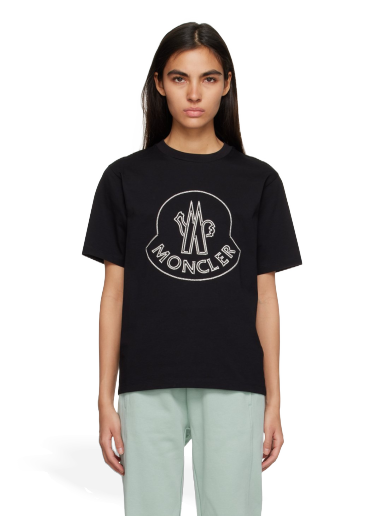 Majica Moncler Embroidered Črna | I10938C00014829HP