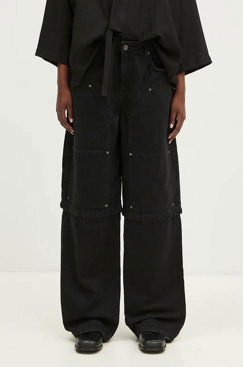 Kavbojke Ksubi Carpenter High Waist Jeans Črna | WFA24DJ010
