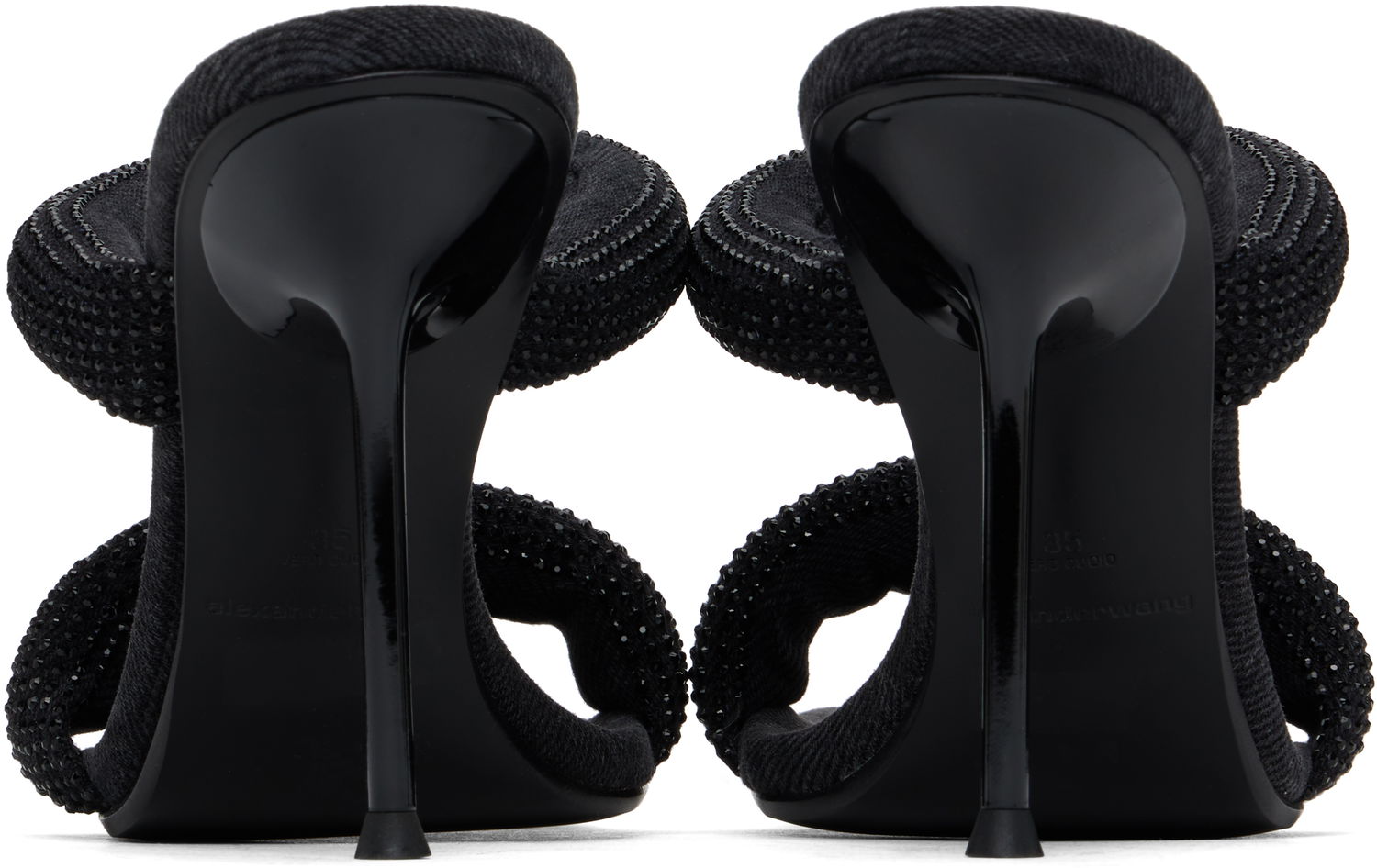 Superge in čevlji Alexander Wang Alexander Wang Julie 105mm Heeled Sandals Črna | 30125S004, 1