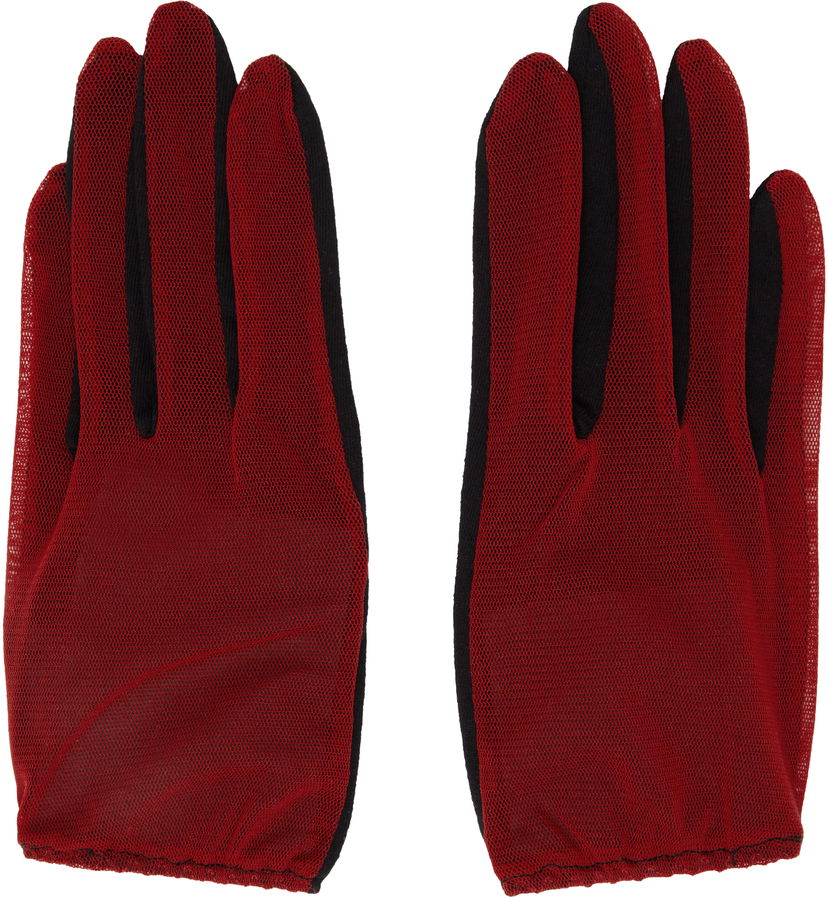 Rokavice Yohji Yamamoto Yohji Yamamoto Short Combi Gloves Rdeča | FP-W02-063