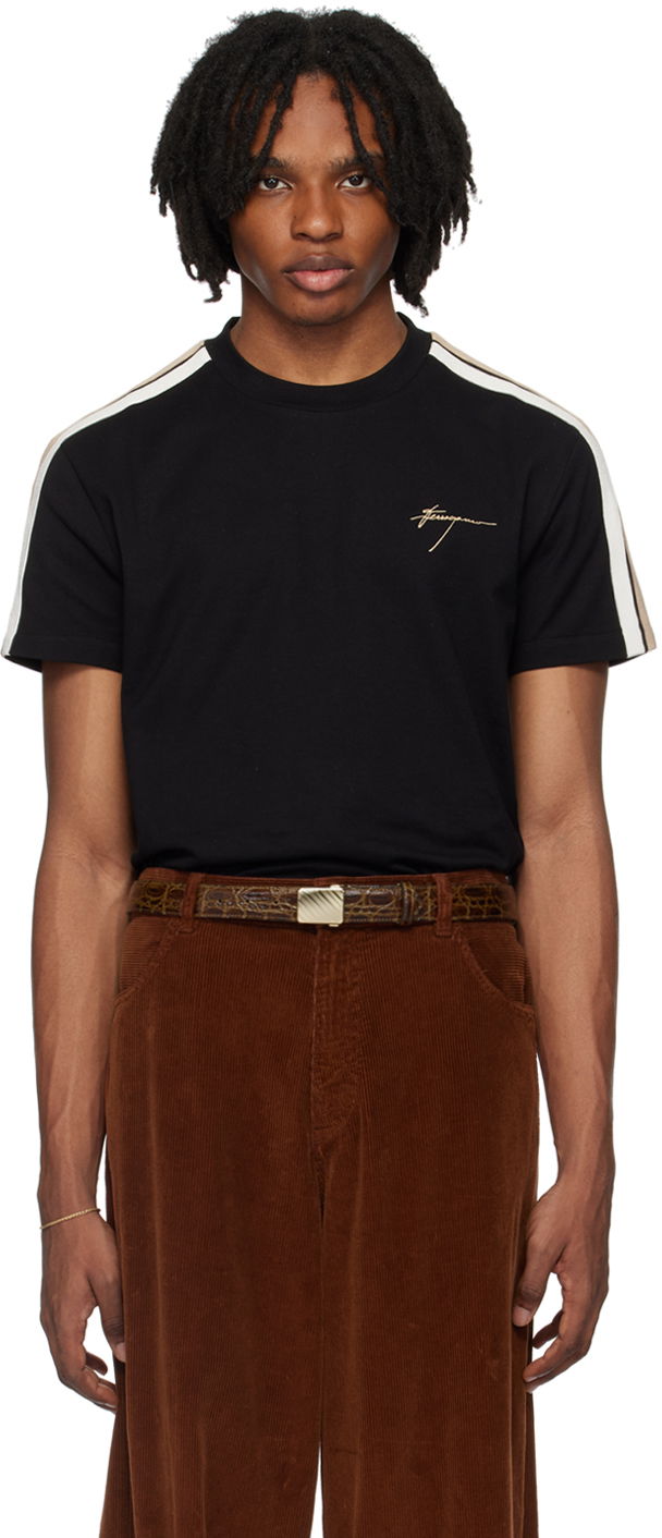 Majica FERRAGAMO Signature Logo T-Shirt Črna | 776294, 0