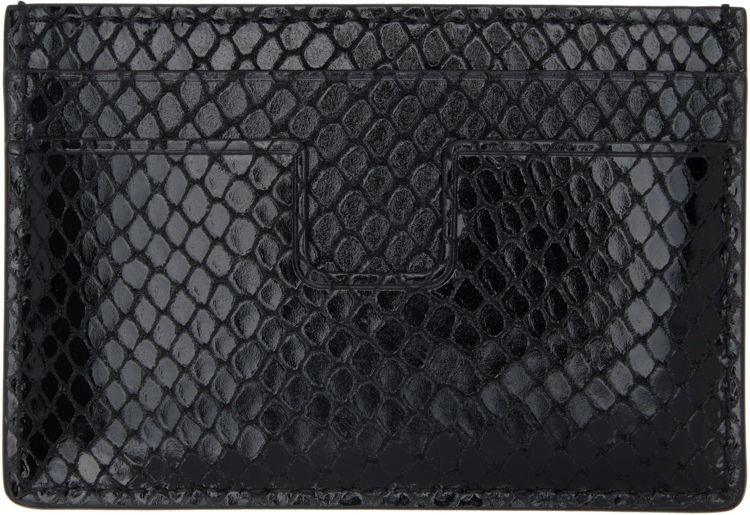 Denarnica Tom Ford TOM FORD Printed Python Card Holder Črna | YM232-LCL471G, 1