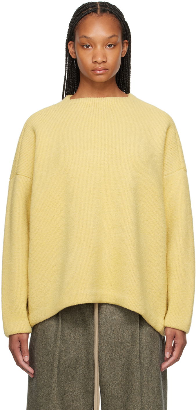 Pleteni pulover Fear of God Yellow Square Neck Sweater Rumena | FG820-0121WOL