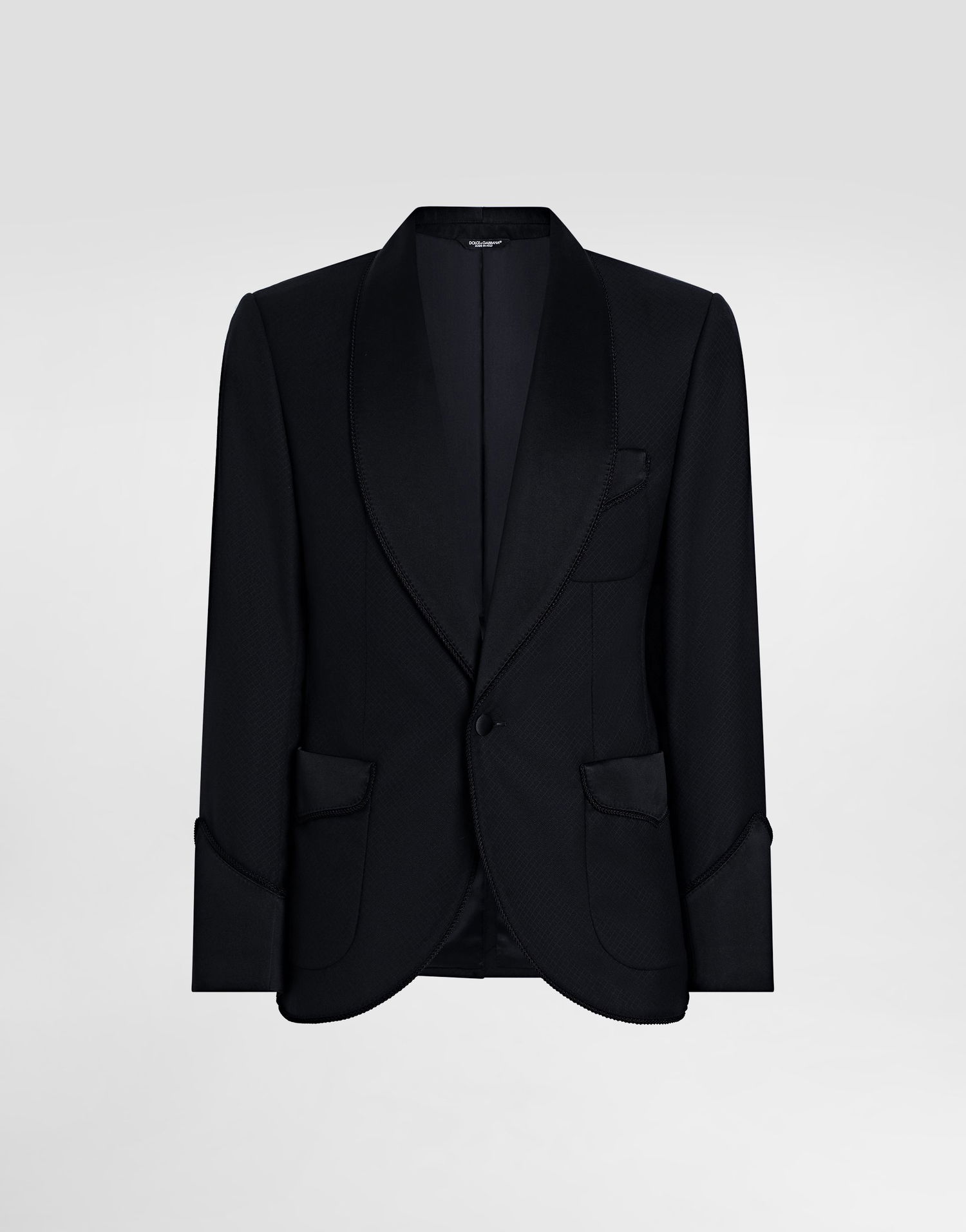 Jakna Dolce & Gabbana Single-breasted Wool Jacket Črna | G2UO1TFM2GRS8030, 0