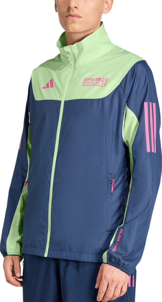 Vetrovka adidas Originals BMW Berlin Marathon 2025 Legends Jacket Modra | ka6081
