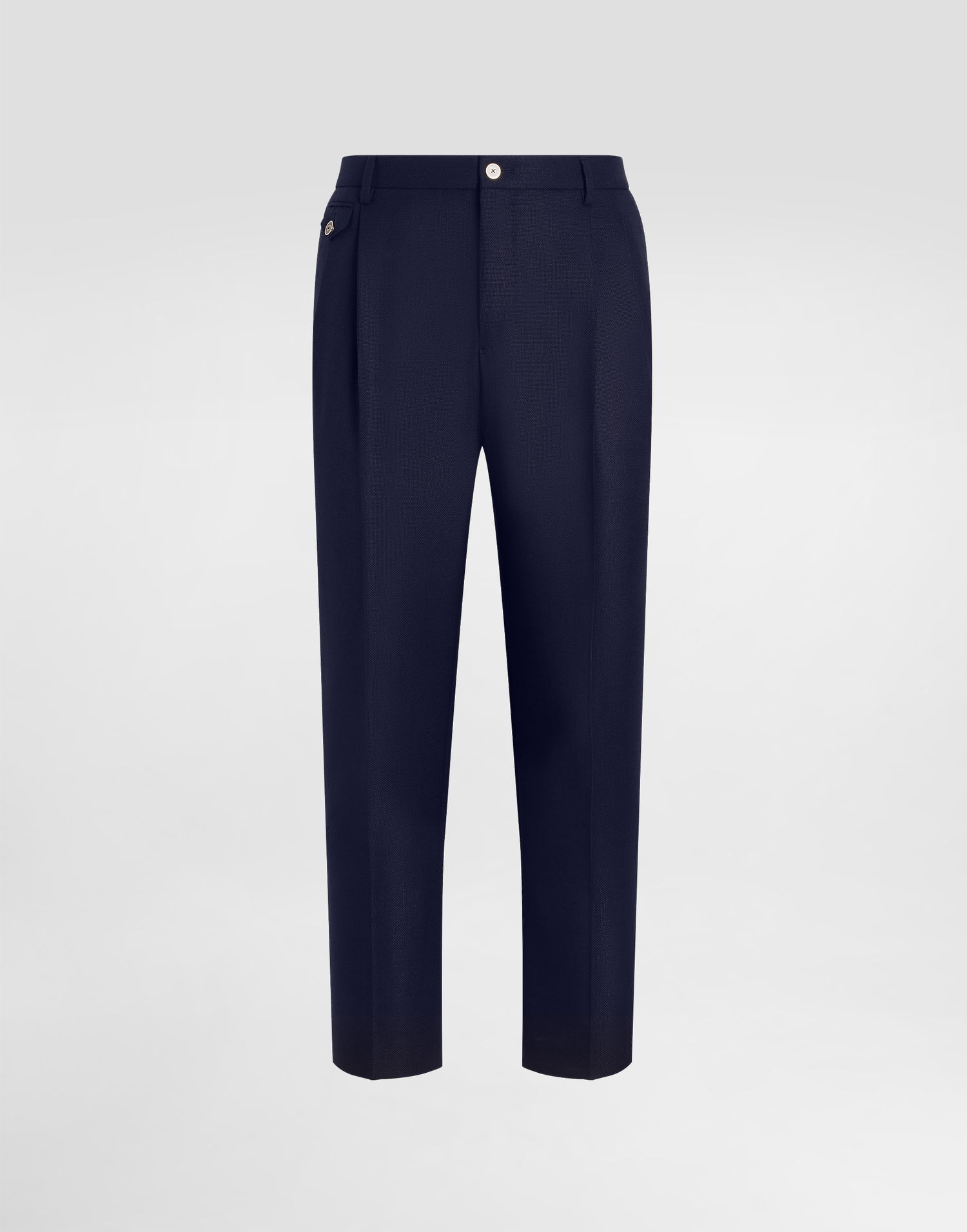 Hlače Dolce & Gabbana Dolce & Gabbana Wool Dress Pants With Double Darts Mornarica | GV4EETFM2GUB0665, 0