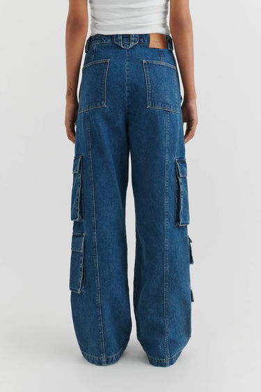 Cargo hlače AXEL ARIGATO Roam Cargo Jeans Modra | A2105001, 3