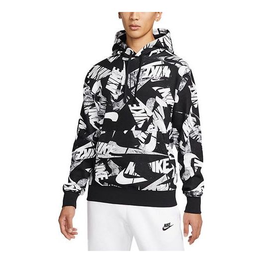 Pulover Nike Alphabet Logo Pullover Hoodie Črna | DM6882-010