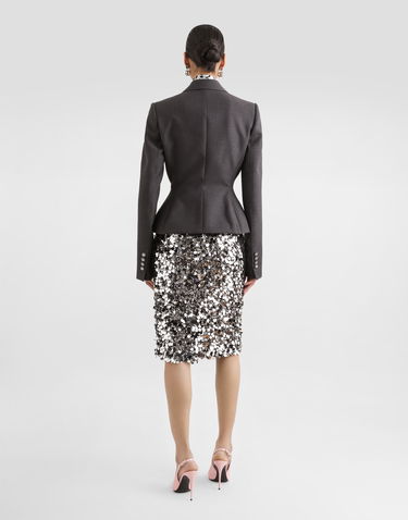 Krila Dolce & Gabbana Sequined Midi Skirt Siva | F4C1LTFLSJ8S0998, 2